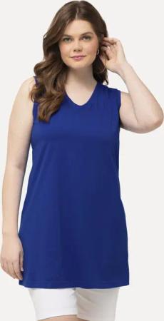 Ulla Popken Longtop Top V-Ausschnitt Relaxed
