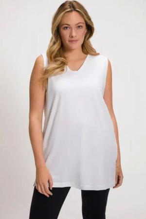 Ulla Popken Longtop Top V-Ausschnitt Relaxed
