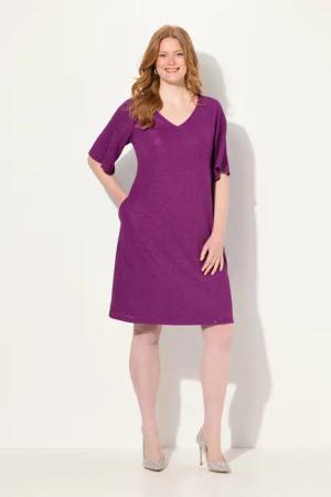 Ulla Popken Cocktailkleid Midikleid A-Linie Glitter