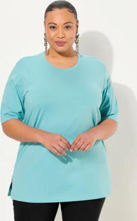 Ulla Popken T-Shirt T-Shirt Rundhalsausschnitt Relaxed