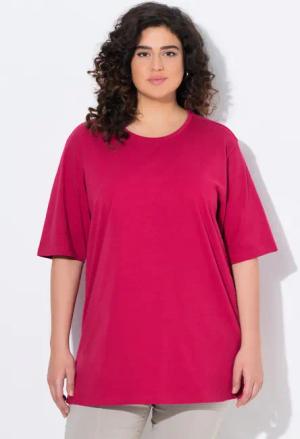 Ulla Popken T-Shirt T-Shirt Rundhalsausschnitt Relaxed