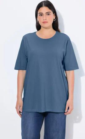 Ulla Popken T-Shirt T-Shirt Rundhalsausschnitt Relaxed