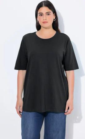 Ulla Popken T-Shirt T-Shirt Rundhalsausschnitt Relaxed