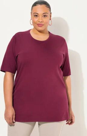 Ulla Popken T-Shirt T-Shirt Rundhalsausschnitt Relaxed