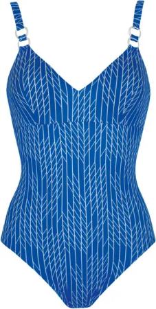 Sunflair Badeanzug Beach Fashion blau/weiß Badeanzug
