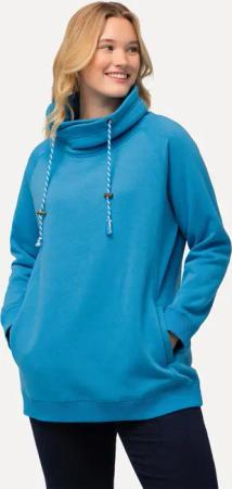 Ulla Popken Sweatshirt Sweatshirt weiter Stehkragen