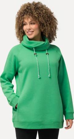 Ulla Popken Sweatshirt Sweatshirt weiter Stehkragen