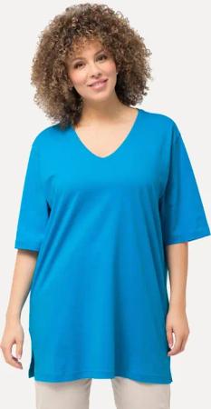 Ulla Popken T-Shirt T-Shirt V-Ausschnitt Relaxed
