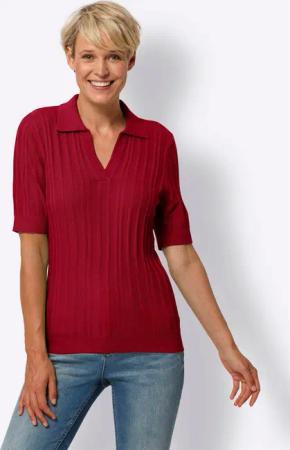 Sieh an! Strickpullover Polopullover