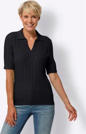 Sieh an! Strickpullover Polopullover