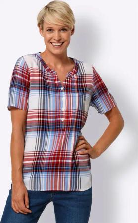 Sieh an! Klassische Bluse Karobluse