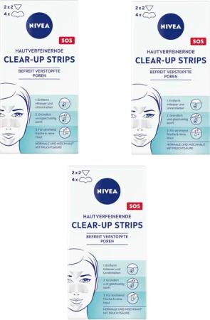 Nivea Gesichtsreinigungstücher Clear-up Strips hautverfeinernd entfernt