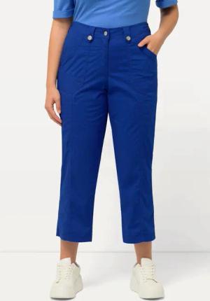 Ulla Popken Funktionshose 7/8-Cargohose Krempelriegel Komfortbund