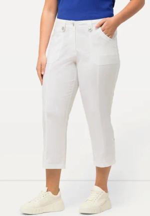 Ulla Popken Funktionshose 7/8-Cargohose Krempelriegel Komfortbund