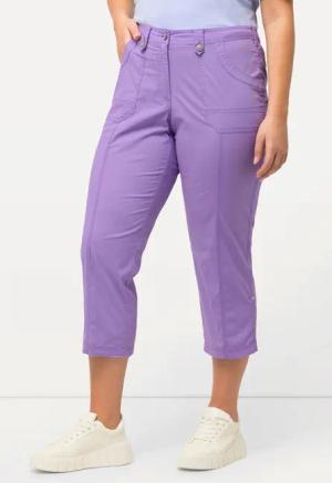Ulla Popken Funktionshose 7/8-Cargohose Krempelriegel Komfortbund