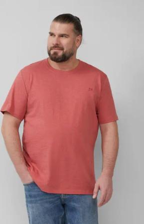 s.Oliver T-Shirt T-Shirt mit Flammgarnstruktur kurzarm,