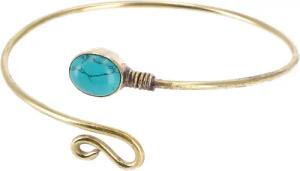 Guru-Shop Armreif Goldene Armspange, Armreifen Messing