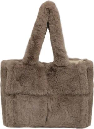 Coonoor Schultertasche Damen Plüsch Umhängetasche Groß