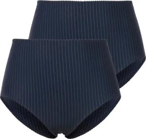 Ulla Popken Slip Midislips 2er-Pack Nadelstreifen