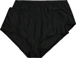 Ulla Popken Slip Midislips 2er-Pack Nadelstreifen