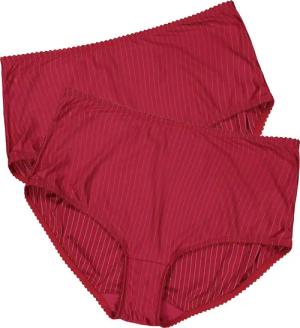 Ulla Popken Slip Midislips 2er-Pack Nadelstreifen