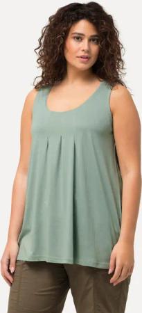 Ulla Popken T-Shirt Top Zierfalten A-Linie