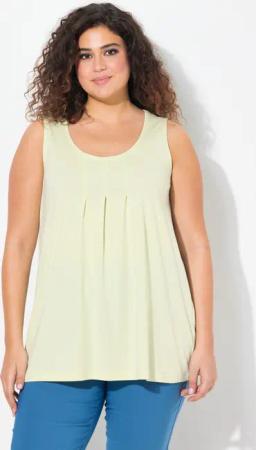 Ulla Popken T-Shirt Top Zierfalten A-Linie