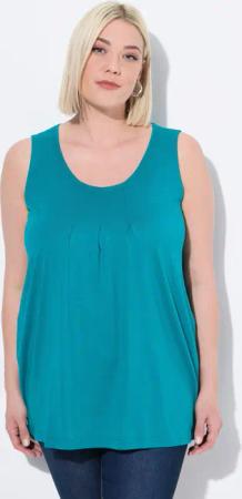 Ulla Popken T-Shirt Top Zierfalten A-Linie