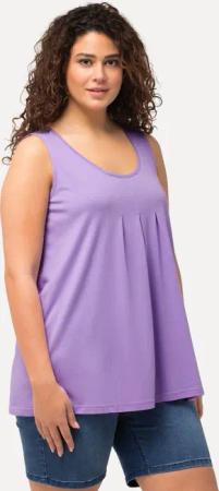 Ulla Popken T-Shirt Top Zierfalten A-Linie