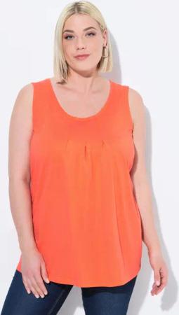 Ulla Popken T-Shirt Top Zierfalten A-Linie