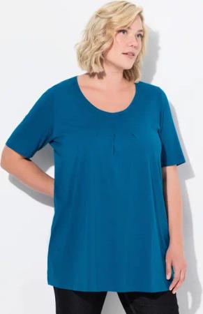 Ulla Popken T-Shirt T-Shirt Zierfalten A-Linie
