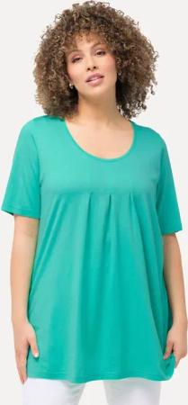 Ulla Popken T-Shirt T-Shirt Zierfalten A-Linie