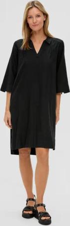 s.Oliver Minikleid Relaxed Fit-Kleid aus Leinenmix