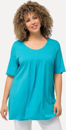 Ulla Popken T-Shirt T-Shirt Zierfalten A-Linie