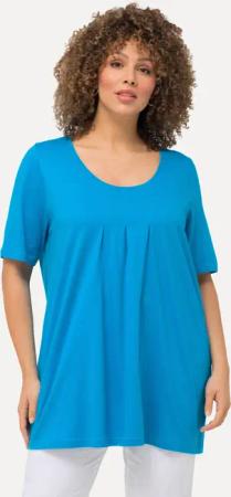 Ulla Popken T-Shirt T-Shirt Zierfalten A-Linie
