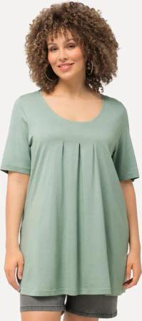Ulla Popken T-Shirt T-Shirt Zierfalten A-Linie