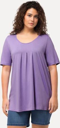 Ulla Popken T-Shirt T-Shirt Zierfalten A-Linie
