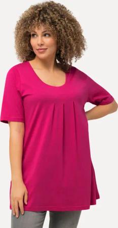 Ulla Popken T-Shirt T-Shirt Zierfalten A-Linie