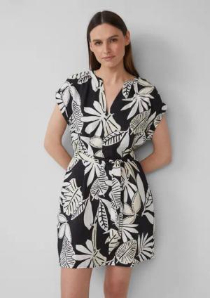 s.Oliver Minikleid Kurzes Kleid aus Viskosemix