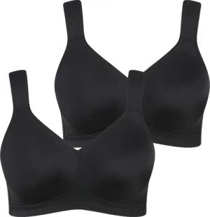 Ulla Popken Bügel-BH Mikrofaser-BH 2er-Pack ohne