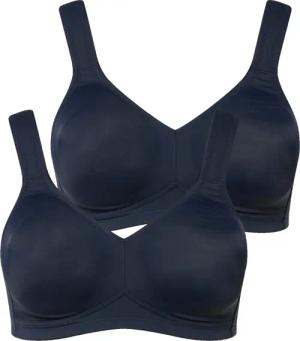 Ulla Popken Bügel-BH Mikrofaser-BH 2er-Pack ohne