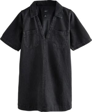 Next Jeanskleid Mini-Jeanskleid mit Fronttasche aus
