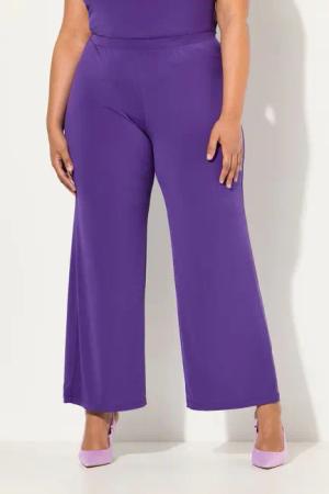 Ulla Popken Funktionshose Jerseyhose weites Bein