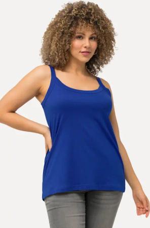 Ulla Popken Longtop Spaghettitop Rundhals Modalmix