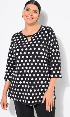 Ulla Popken T-Shirt Shirt Tupfen Classic