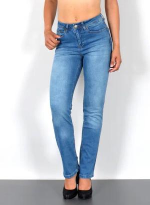 ESRA Straight-Jeans Stretch-Jeans Damen High Waist