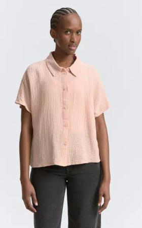 TOM TAILOR Denim Kurzarmbluse Boxy Fit