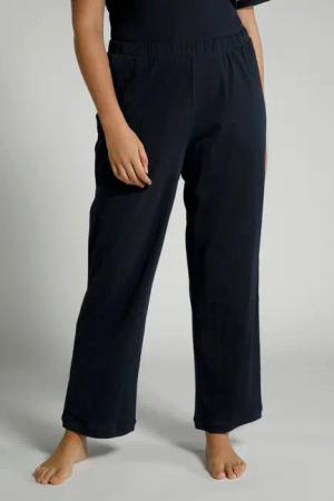 Ulla Popken Pyjama Pyjamahose gerades Bein