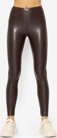 SASSYCLASSY Lederimitathose Skinny Damen Leggings mit