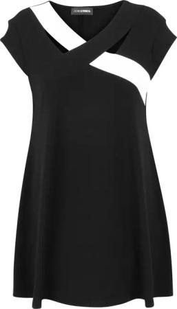Doris Streich Longshirt (1-tlg) mit Kontrasteinsatz